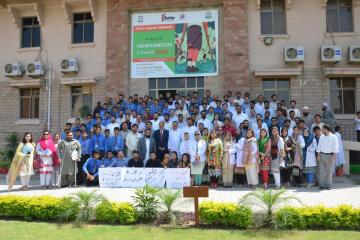 05.Group Photo of VC KMU Dr Arshad Javaid along with other participants during Polio Agahi Seminar organized by KMU and PHA1562666184.JPG